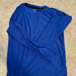 Old Navy Boys S 6/7 Blue LS Athletic Shirt